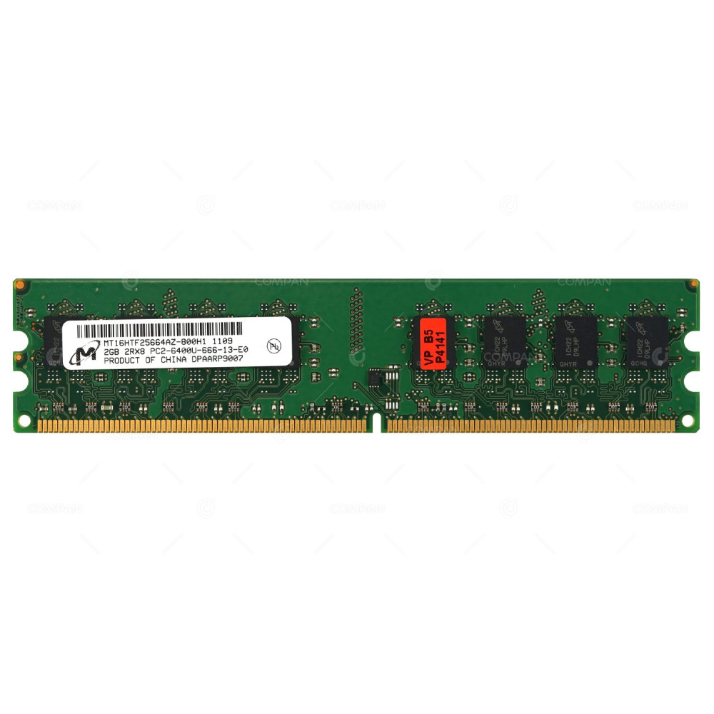 MT16HTF25664AZ-800H1 MICRON 2GB 2RX8 PC2-6400U DDR2 800MHZ MEMORY -